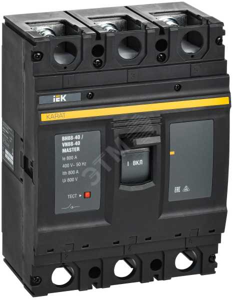 KARAT MASTER Выключатель-разъединитель ВН88-40 3P 800А IEK KAM-VN60-3-0800