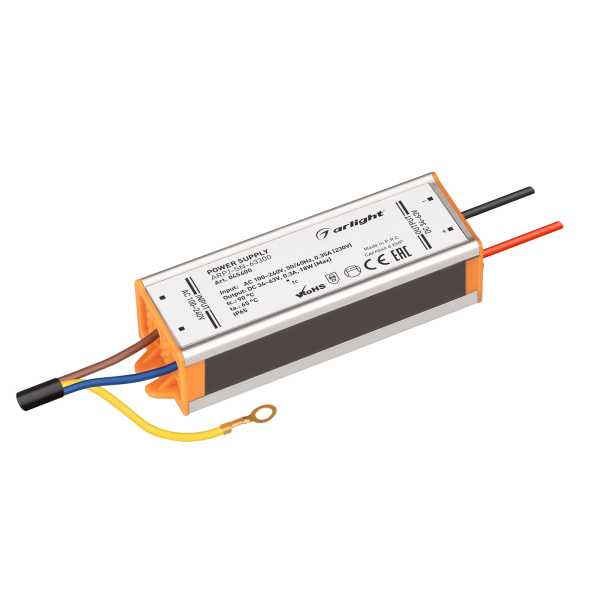 Блок питания ARPJ-SN-63300 (18W, 34-63V, 300mA) 045400
