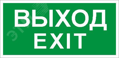 ПЭУ 011 Выход/Exit (335х165) PC-L LYRA 2502000950