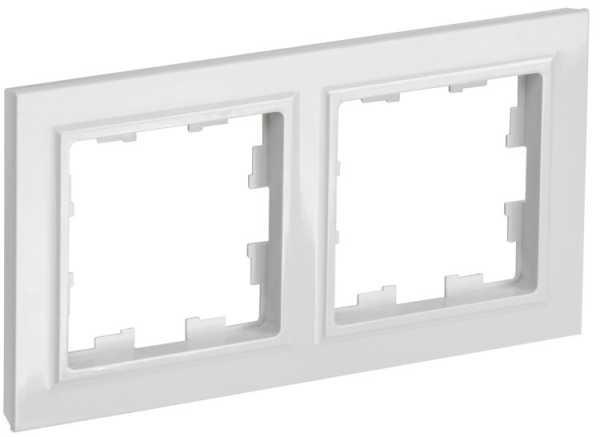 BRITE Рамка 2-мест. РУ-2-БрБ бел. BR-M22-K01-PRO