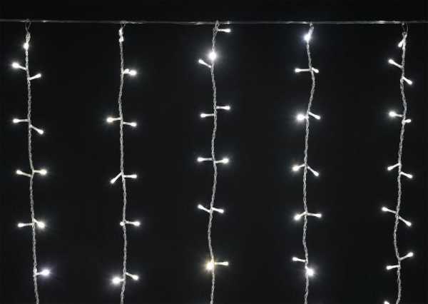 Гирлянда &amp;amp;quot;Занавес&amp;amp;quot; 1.5х1.5м 160LED тепл. бел. IP20 провод прозр. 230В транзит LGDB201-1-160-L1-T-S-20