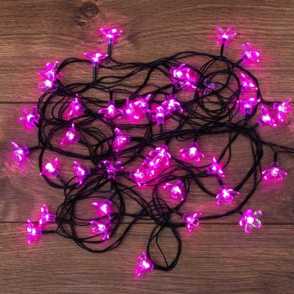 Гирлянда светодиодная &amp;amp;quot;Цветы Сакуры&amp;amp;quot; 7м 50LED роз. 1.5Вт IP20 с контроллером 8 режимов 303-038