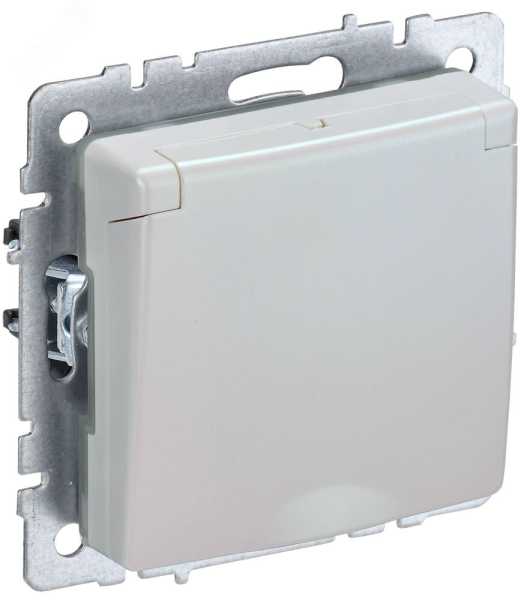 BRITE Роз. с з/к/ш с кр. 16А IP44 РСбш10-3-44-БрЖ жемч. BR-R16-16-44-K36