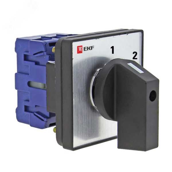 Переключатель кулачковый ПК-1-52 25А 2P &amp;amp;quot;1-2&amp;amp;quot; PROxima pk-1-52-25