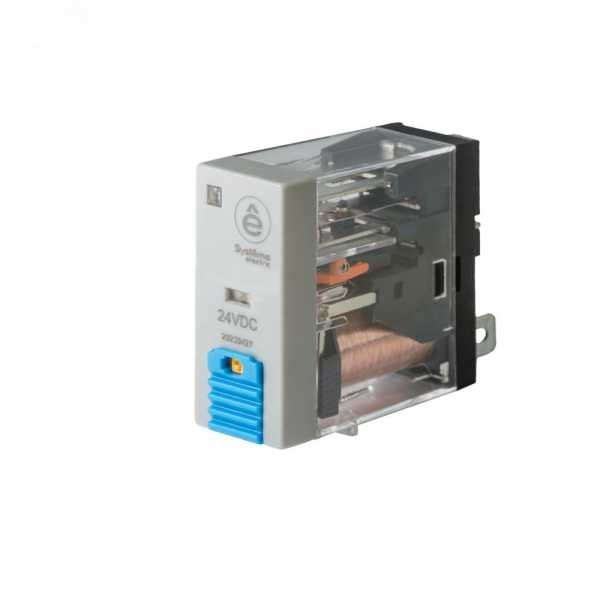 Реле 8A 2CO 24VDC тест кнопка LED SXG22BD