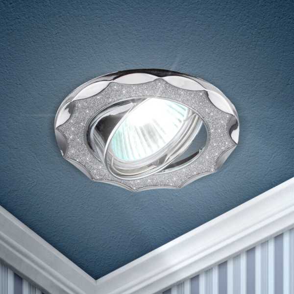 DK17 CH/SH SL Светильник декор &amp;amp;quot;звезда со стеклянной крошкой&amp;amp;quot; MR16,12V/220V, 50W, C0043755
