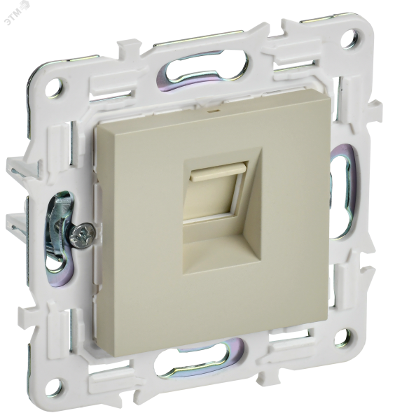 SKANDY Розетка компьютерная RJ45 кат.5E SK-K01B бежевый IEK SK-K10-1-K10
