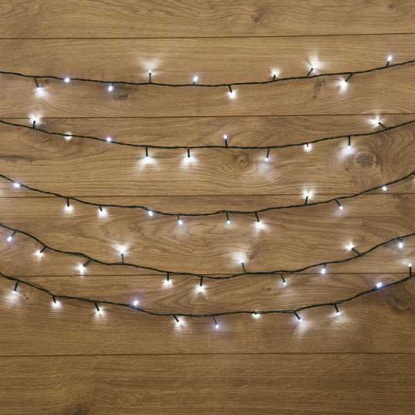 Гирлянда Твинкл-Лайт 20 м, темно-зеленый ПВХ, 160 LED, цвет белый 303-115