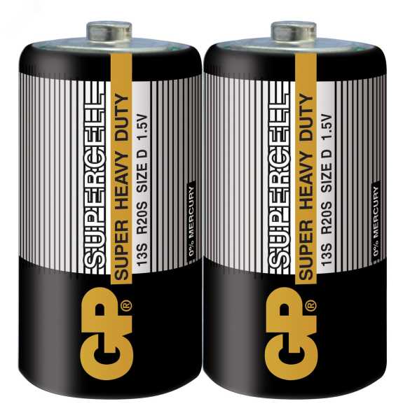 Батарейка солевая Super & Greencell & PowerPlus -2 шт. в пленке 2669