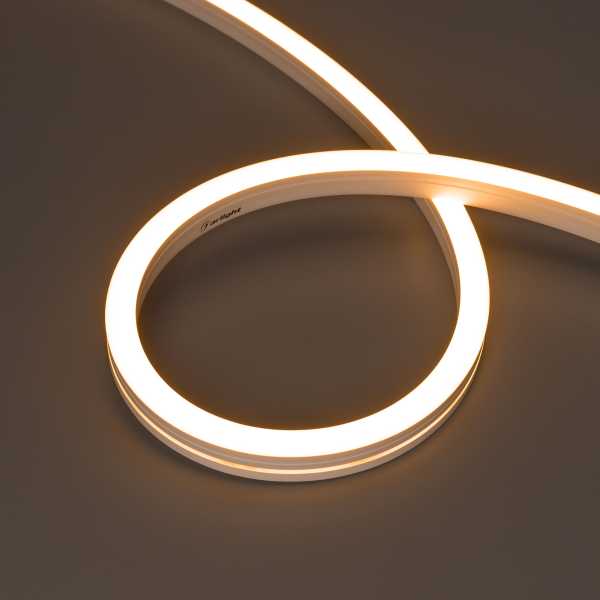 Лента герметичная MOONLIGHT-SIDE-A140-12x17mm 24V Warm2400 (9.6 W/m, IP67, 5m, wire x2) 042782