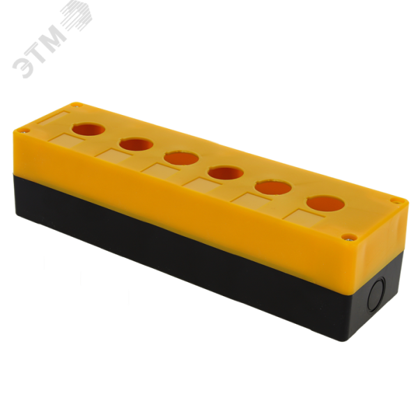 Корпус КП106 пластиковый 6 кнопок желтый PROxima cpb-106-o