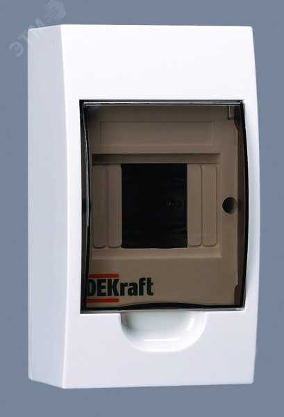 Корпус навесной ЩРН-П-4 20х11х9 4мод.IP41 пластик. 31008DEK