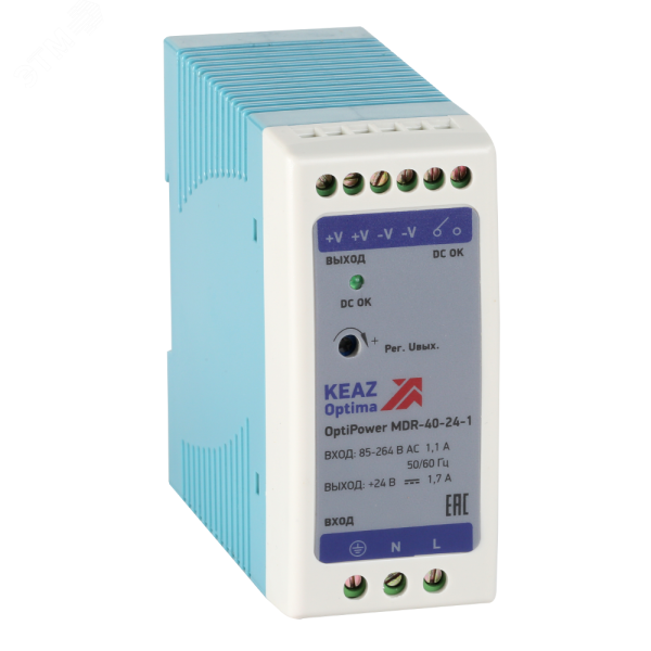 Блок питания OptiPower MDR-40-24-1 284540