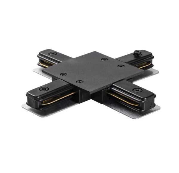 Коннектор X-образный PTR/R CX-BL встраив. шинопровод черн. Pro 5031937