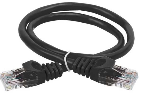 Коммутационный шнур (патч-корд), кат.5Е UTP, 3м, черный PC09-C5EU-3M