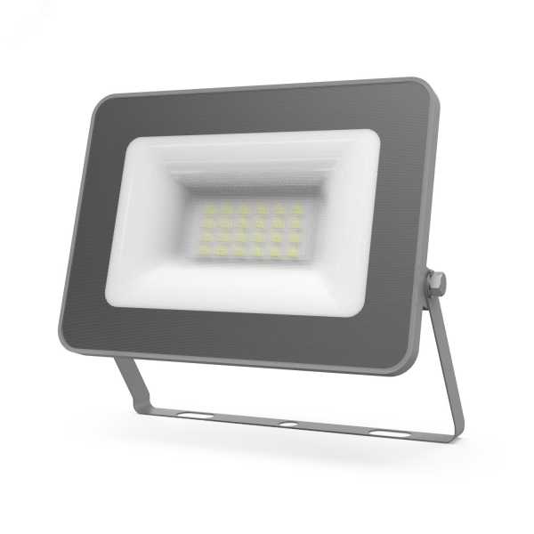 Прожектор светодиодный Qplus 20 W 1700 lm IP65 6500K графитовый серый 1/20 690511320