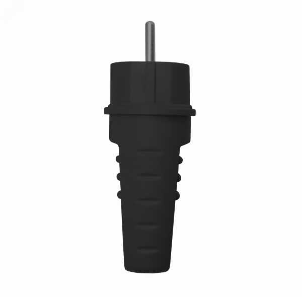 Вилка прямая c/з каучук 16А 250В IP44 (еврослот) 602227