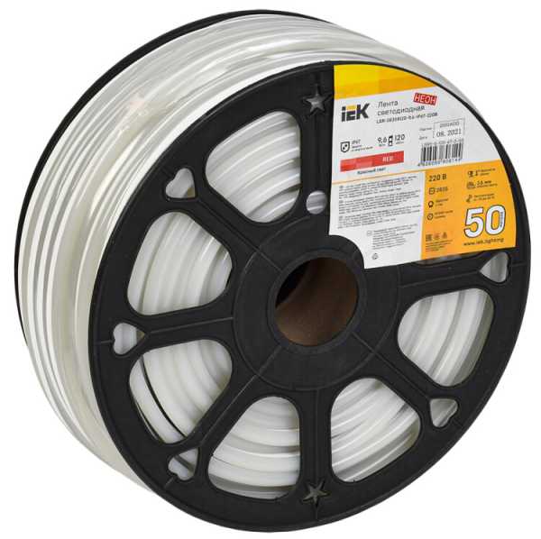 Лента LED &amp;amp;quot;неон&amp;amp;quot; 50м LSR-2835R120-9,6-IP67-220В LSR5-6-120-67-0-50