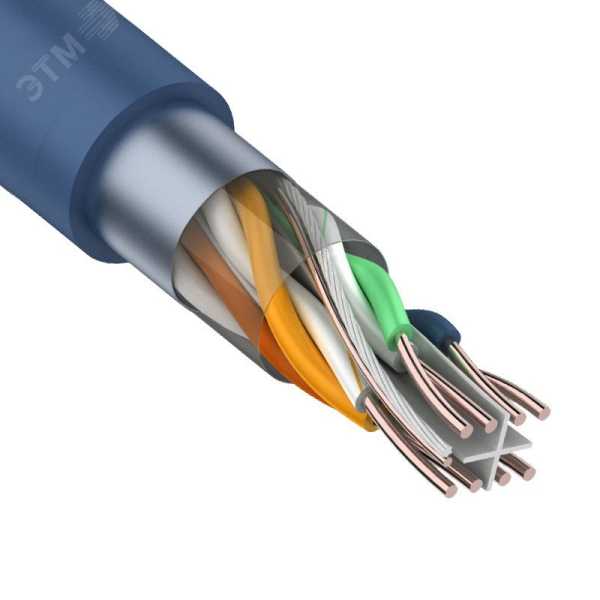 Кабель витая пара, F/UTP, CAT6 синий