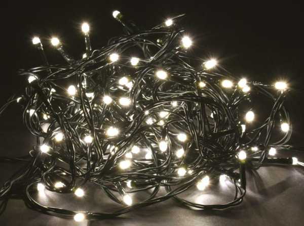 Гирлянда &amp;amp;quot;Нить&amp;amp;quot; 10м 100LED тепл. бел. IP20 провод зел. 230В с контроллером 8 режимов LGDB110-1-100-10-G-S-20