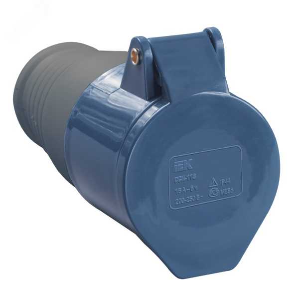 Розетка кабельная 32А 220В 2P+PE ССИ-223 IP44 PSR21-032-3