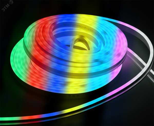 Комплект светодиодной подсветки &amp;amp;quot;&amp;amp;quot;Неон&amp;amp;quot;&amp;amp;quot; (лента LED 5м LSR5-5050RGB60-8-IP65-220В + драйвер) IEK LSR5-RGB-060-65-2-05-S0
