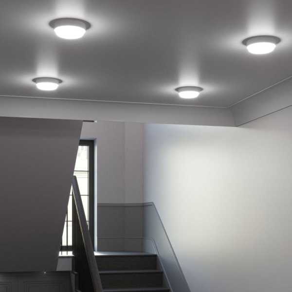 Светильник ЖКХ HALL круг 15W 1200lm 6500K 200-240V IP40 D155*33мм белый LED 1/40 193411315