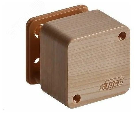 Коробка распределительная ОП 55х55х32мм IP40 сосна (светл. основа) 65002-27М