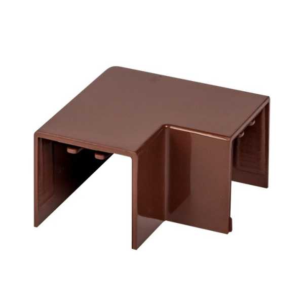 Поворот 90 гр. (25х25) (4 шт) темное дерево EKF-Plast