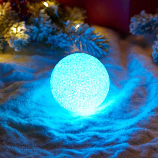 Фигура светодиодная &amp;amp;quot;Снежок&amp;amp;quot; 8см 1LED RGB 0.1Вт IP20 513-011