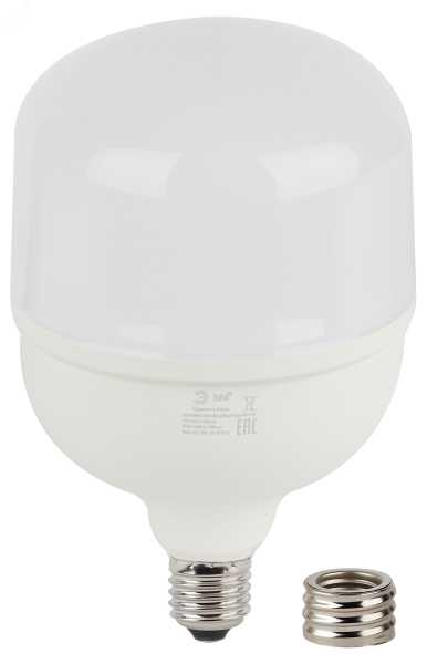 Лампа светодиодная высокомощная STD LED POWER T140-85W-6500-E27/E40 85Вт T140 колокол 6500К холод. бел. E27/E40 (переходник в компл.) 6800лм Б0032088