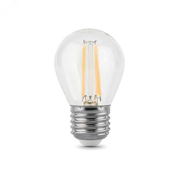 Лампа светодиодная филаментная Black Filament 11Вт P45 шар 4100К нейтр. бел. E27 830лм 105802211