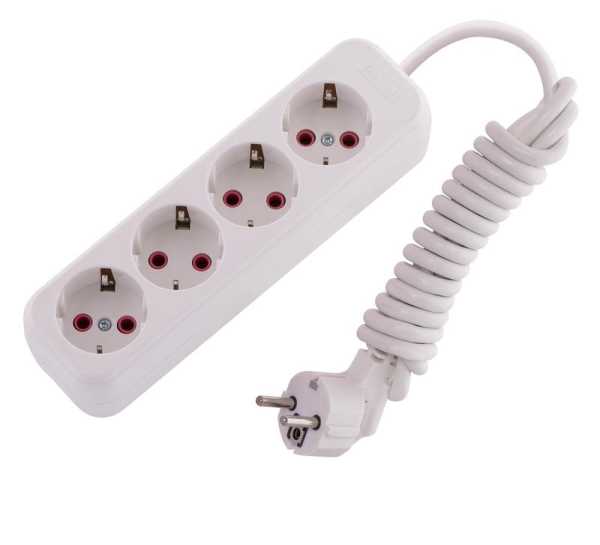 Удлинитель 4х2м с заземл. 16А IP20 Lila 720-0402-401