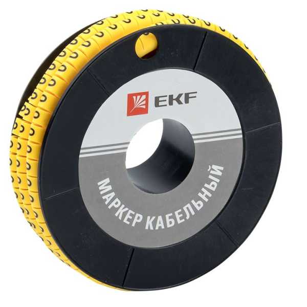 Маркер кабельный 4,0 мм2 &amp;amp;quot;0&amp;amp;quot; (500 шт.) (ЕС-2) EKF PROxima