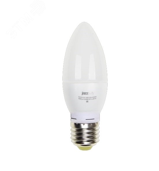 Лампа светодиодная PLED-ECO 5Вт C37 свеча 4000К нейтр. бел. E27 400лм 230В 2855329A