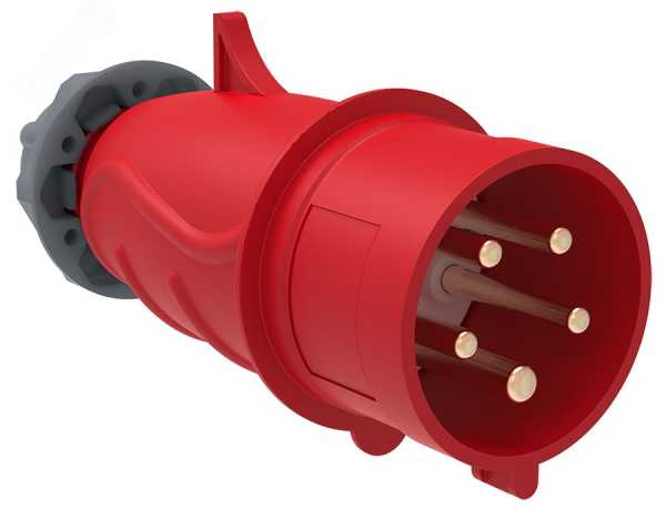 Вилка эл. каб. 16А 3P+PE+N 380В IP44 MAGNUM ССИ-015 PSN02-016-5