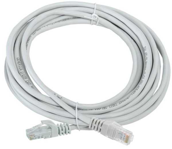 Патч-корд кат.5E UTP 5м сер. PC01-C5EU-5M-G