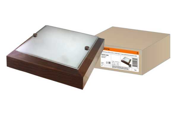 Светильник НПБ 02-2х40-121 УХЛ4 &amp;amp;quot;Киото-1&amp;amp;quot; венге 2х40 Вт IP20 (270х270х75) SQ0303-0406