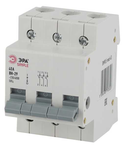 SIMPLE-mod-65 Выключатель нагрузки 3P 40А ВН-29 Б0039255