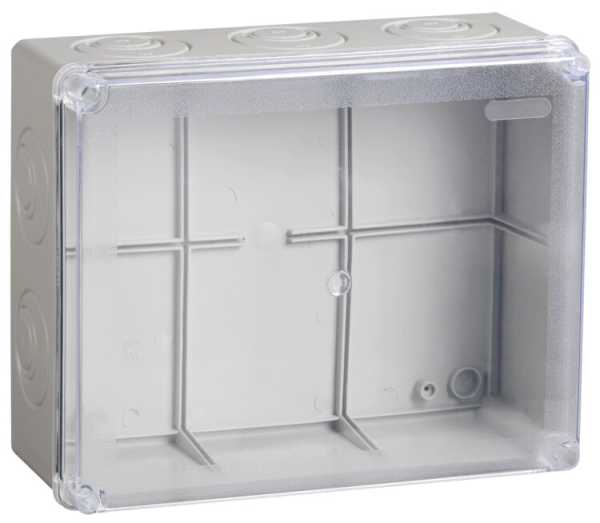 Коробка расп. КМ41278 о/п 240х195х165мм прозр. кр. IP55 UKO10-240-195-165-K51-55