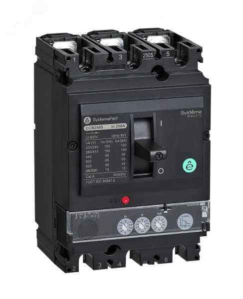 АВТ.ВЫКЛ SYSTEMEPACT CCB160 50KA 3P3D S2.2 160A РЫЧАГ SPC160N16022L3DF