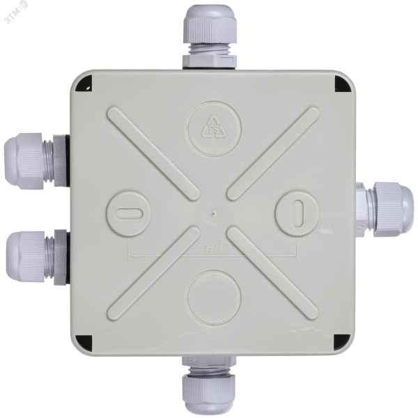 Коробка расп. КМ41330 о/п 100х100х50мм PG9 IP55 7035 UKO10-100-100-050-K51-55