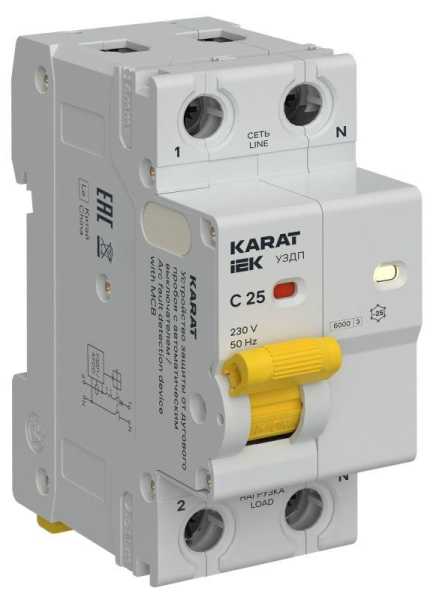 KARAT УЗДП c Автоматический выключатель 1P+N C 25A KA-DP11-1-025-C
