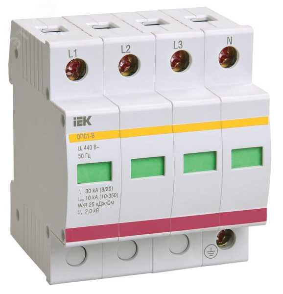 Ограничитель перенапряжения ОПС1-B 4P MOP20-4-B