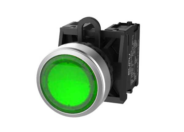 Кнопка плоская (зеленая) TS2523-0AL20-R10