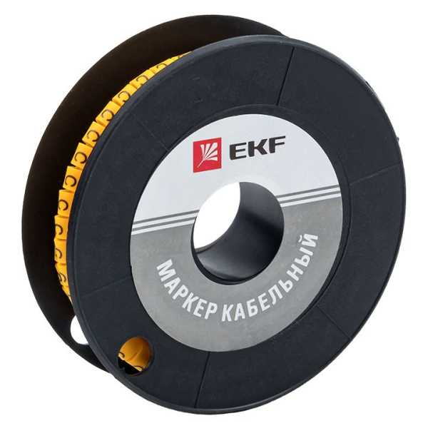 Маркер кабельный 4,0 мм2 &amp;amp;quot;C&amp;amp;quot; (500 шт.) (ЕС-2) EKF PROxima
