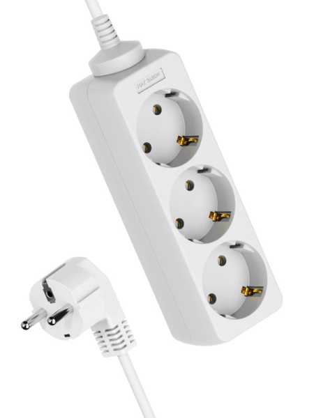 Удлинитель 3х3м с заземл. 16А IP20 ПВС 3х1 YKsm3m-3g-Z(K)