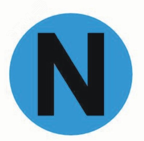 Наклейка &quot;N&quot; d=20mm. PROxima an-2-08-1