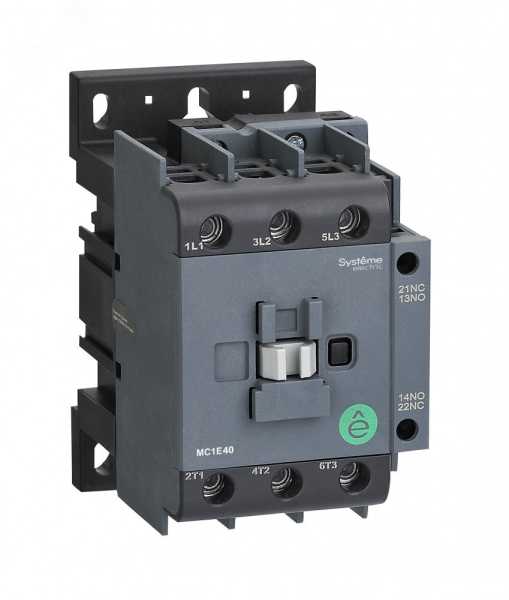 КОНТАКТОР MC1E 3P 50A НО+НЗ 24V 50/60ГЦ (LC1E50B5) MC1E50B7