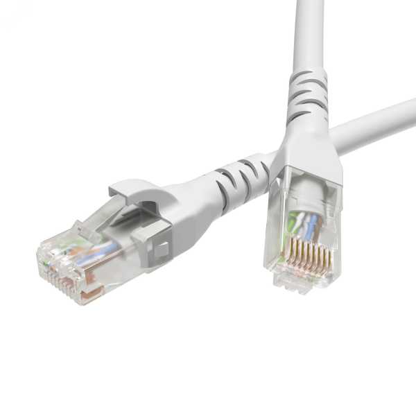 Патч-корд неэкранированный CAT6 U/UTP 4х2, LSZH, белый, 1.0м RN6UU4510WH